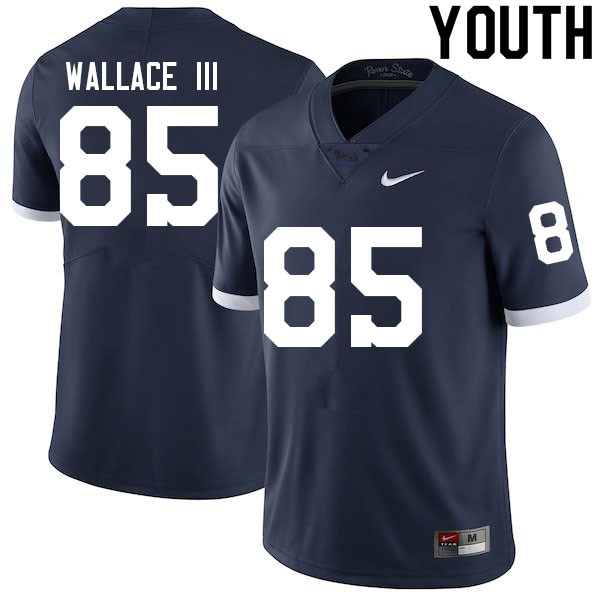 Youth #85 Harrison Wallace III Penn State Nittany Lions College Football Jerseys Sale-Retro